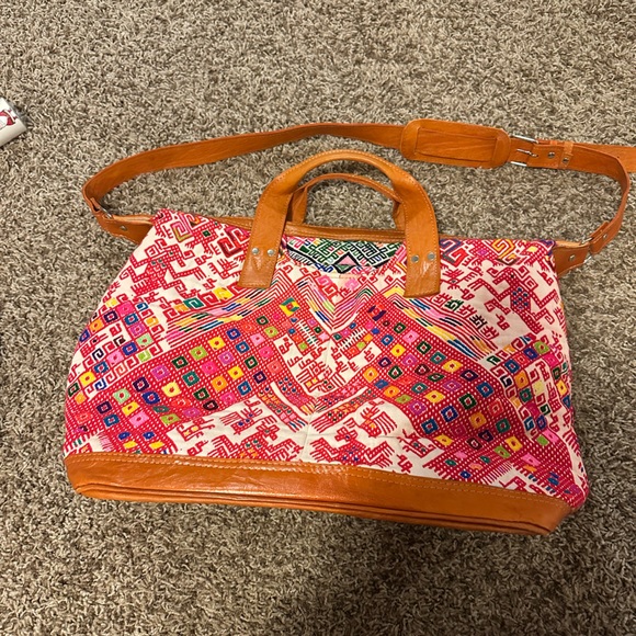 Nena & Co large woven and leather tote - Picture 7 of 16